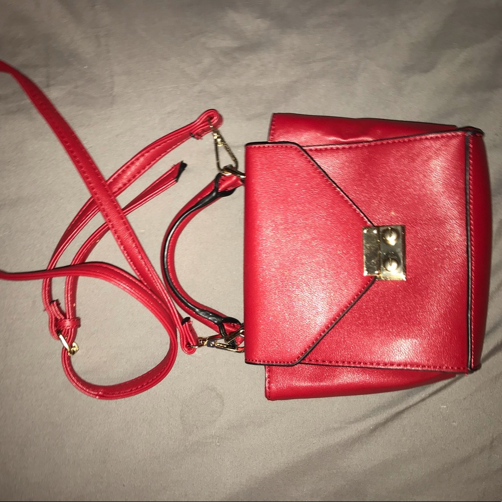 Red crossbody bag